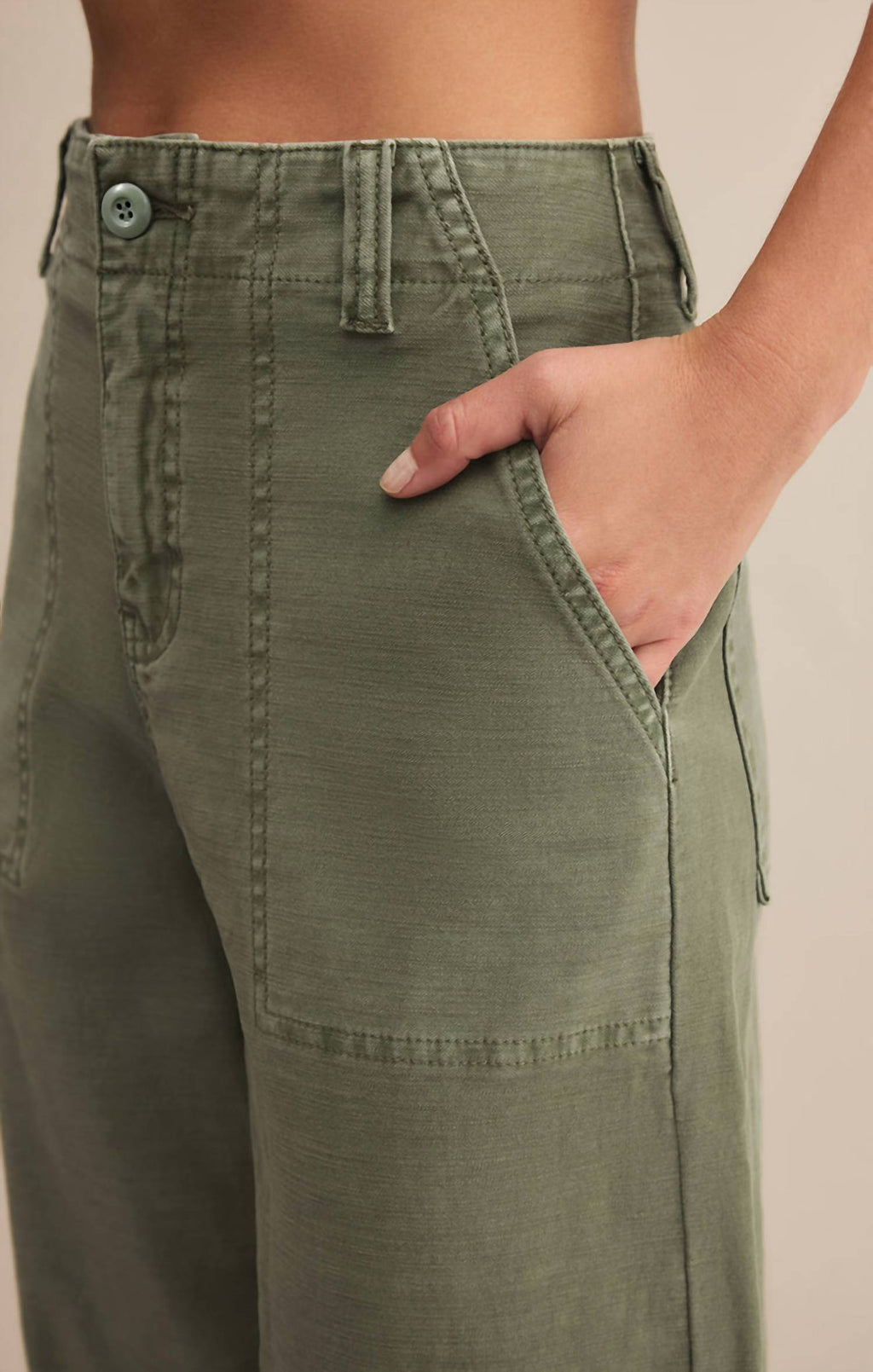 Z Supply - Olga Olive Twill Pants