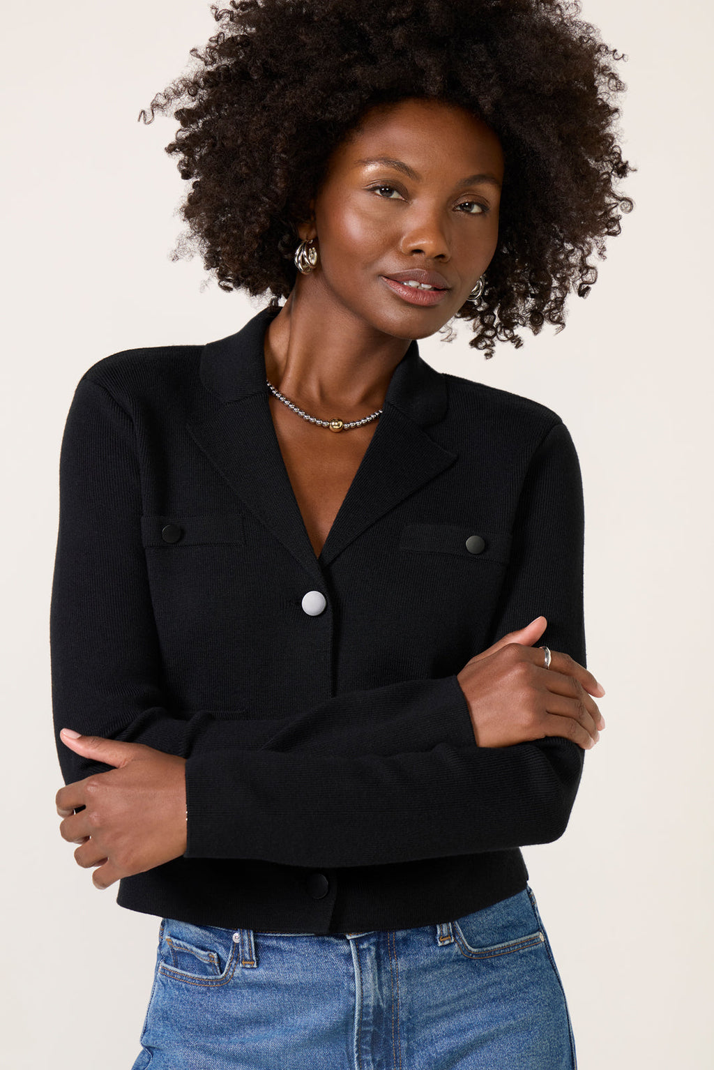 Andie Two Button Knit Jacket