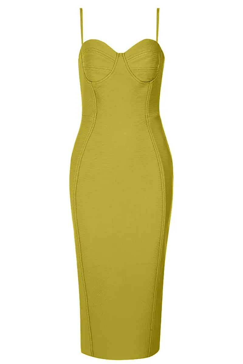 Vintage Bandage Backless Dress