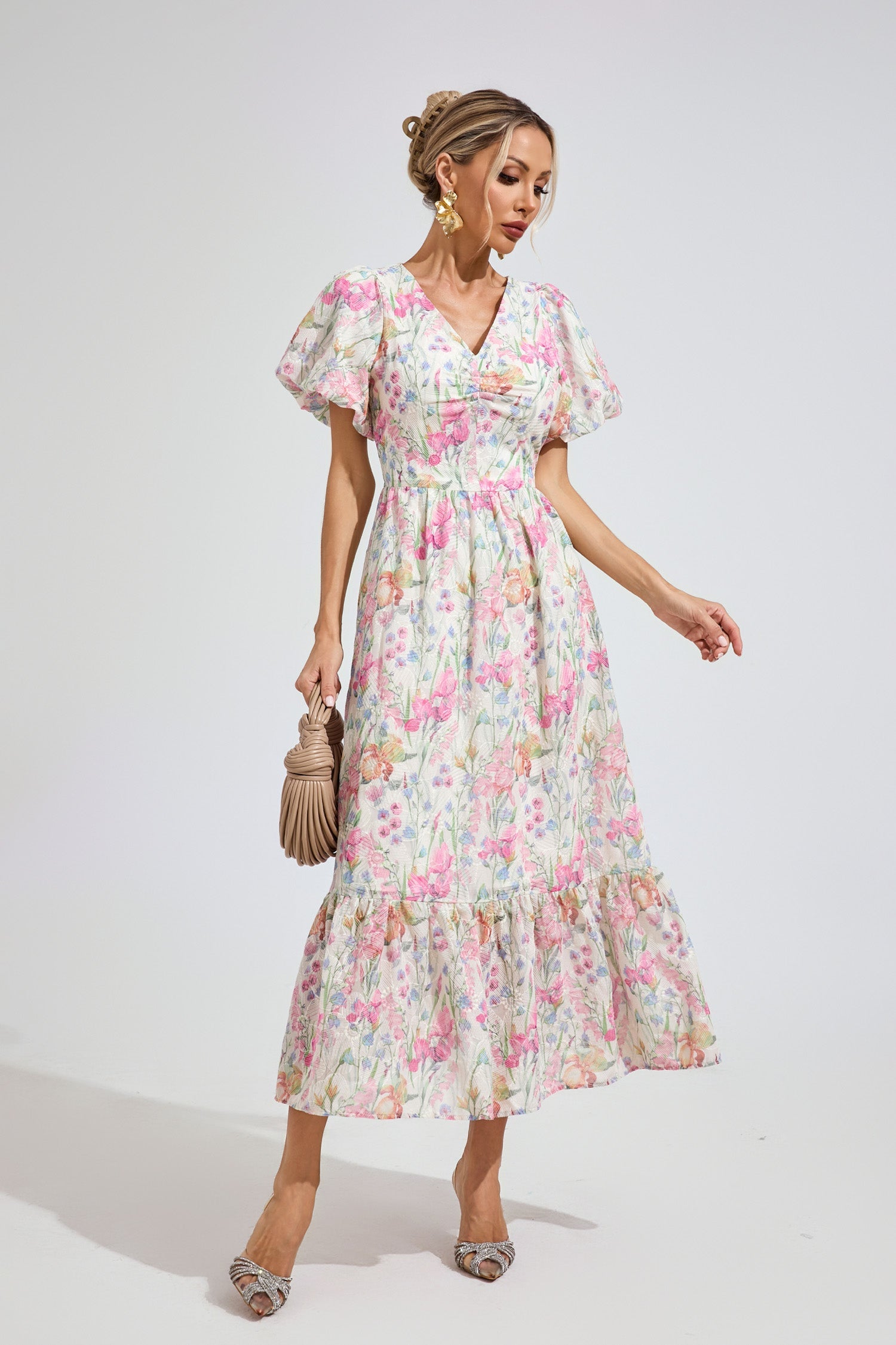 Baxter Floral Print Midi Dress