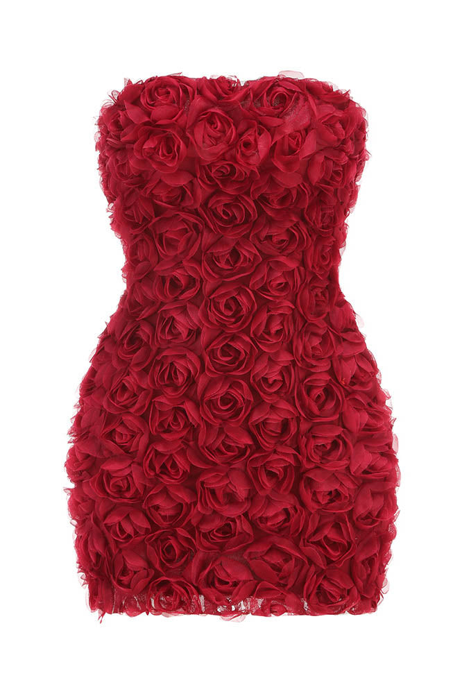 Blossom Flame Midi Dress