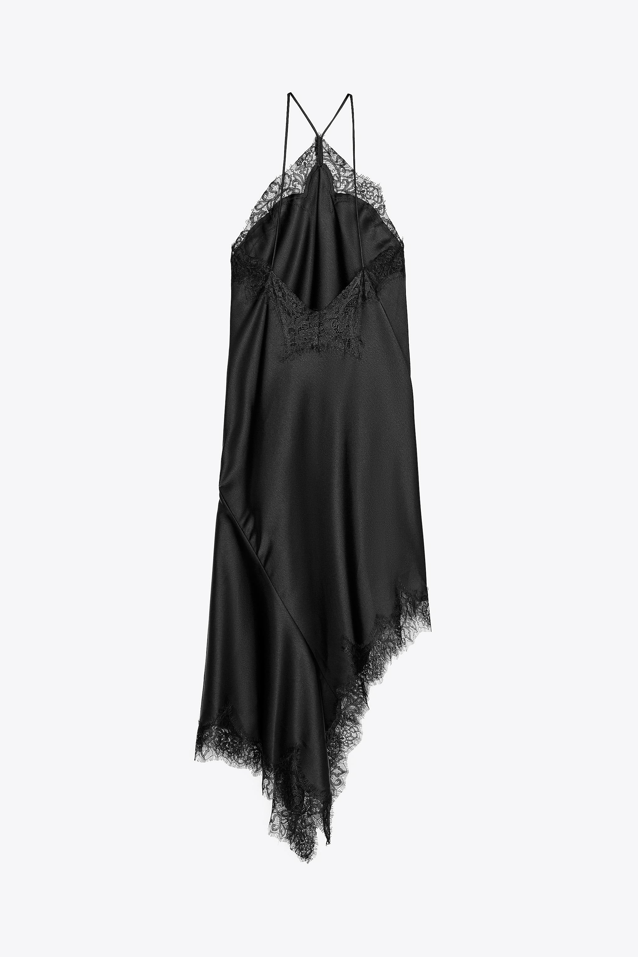 Halter Neck Lace Patchwork Dress