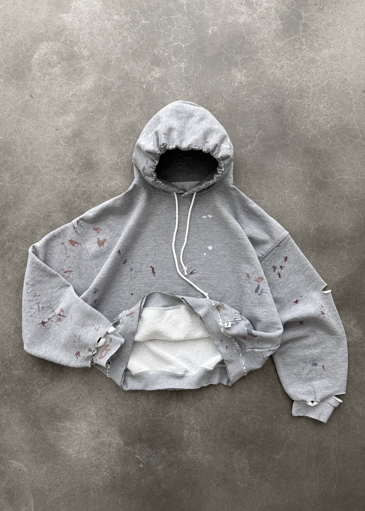 WATCH-PEEKER HOODIE - HEATHER GREY