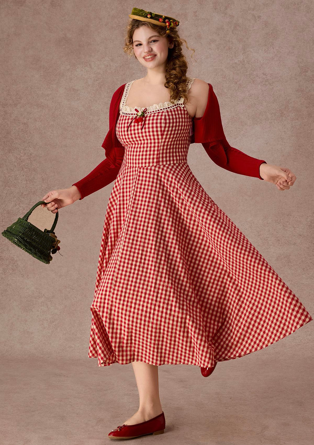 Curve&Plus Afternoon Berry Tea Dress