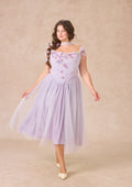 Curve&Plus Ode to Purple Iris Dress