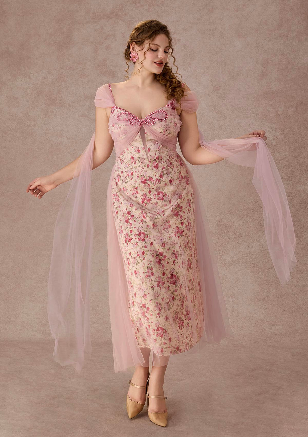 Curve&Plus Floral Disc Fairy Corset Dress