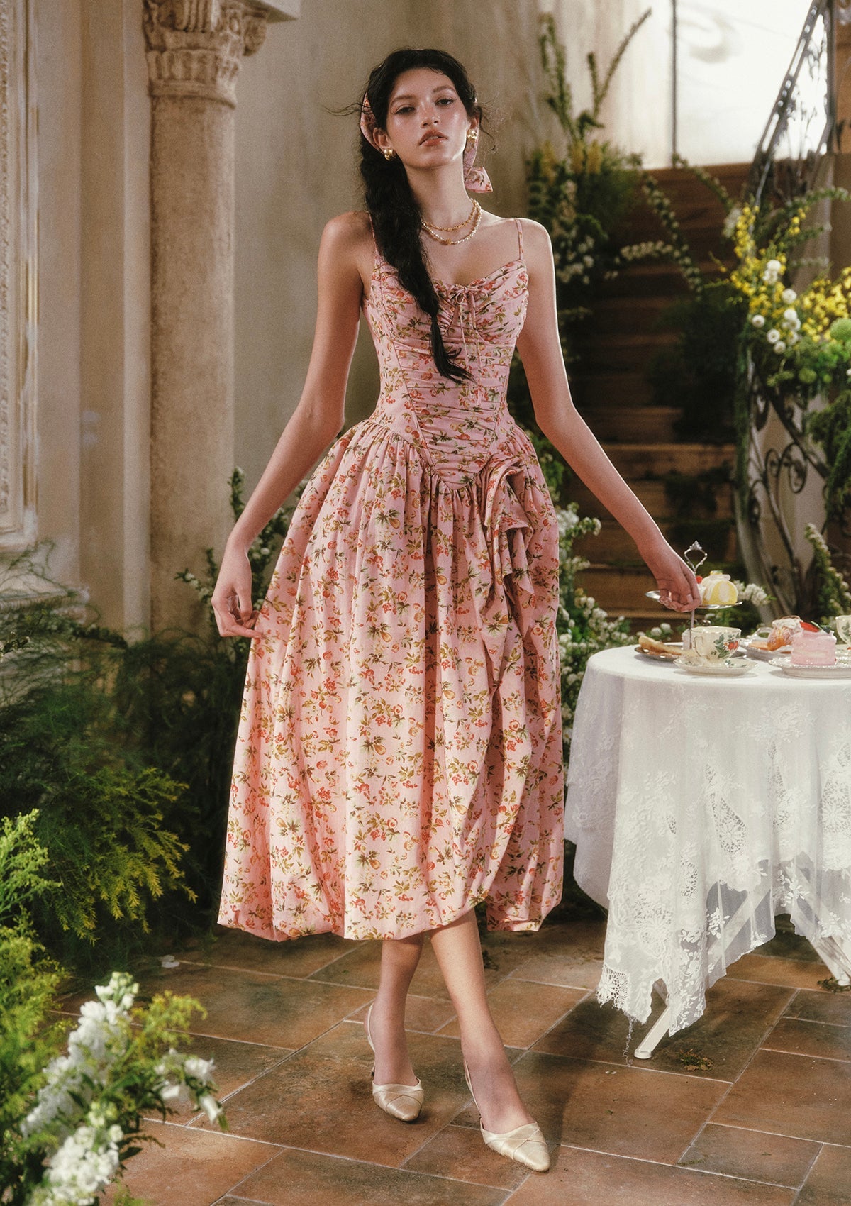 Floral Garden Sweet Tea Corset Dress