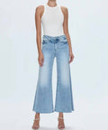 Pistola - Izzy Mid Rise Wide Leg Crop Jean