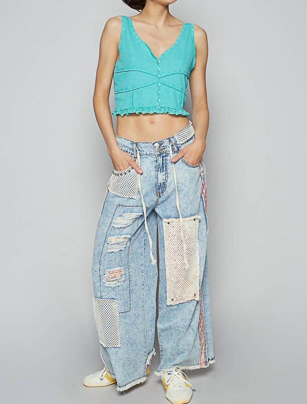 Pol - Stud detail woven pants