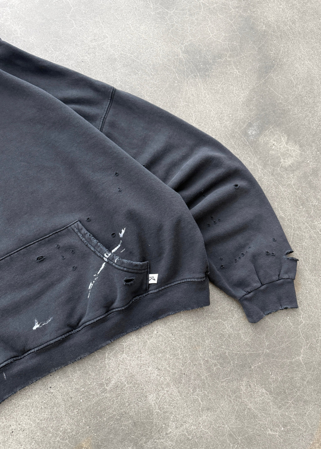 WATCH-PEEKER HOODIE - FADED BLACK