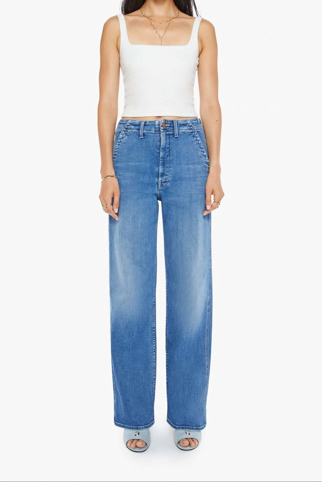 Mother - Major Prep Zip Sneak Jeans