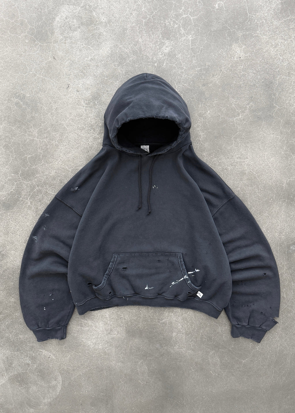 WATCH-PEEKER HOODIE - FADED BLACK