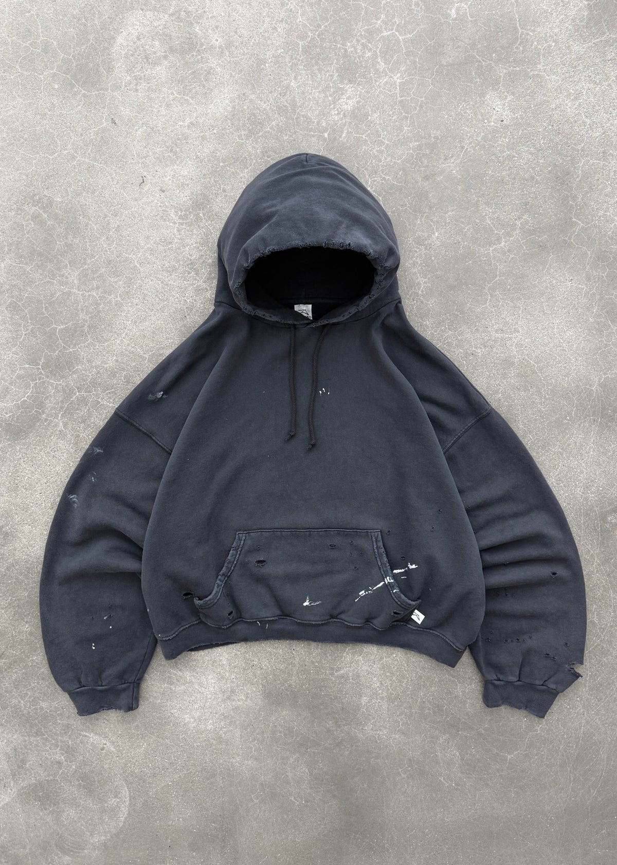 WATCH-PEEKER HOODIE - FADED BLACK