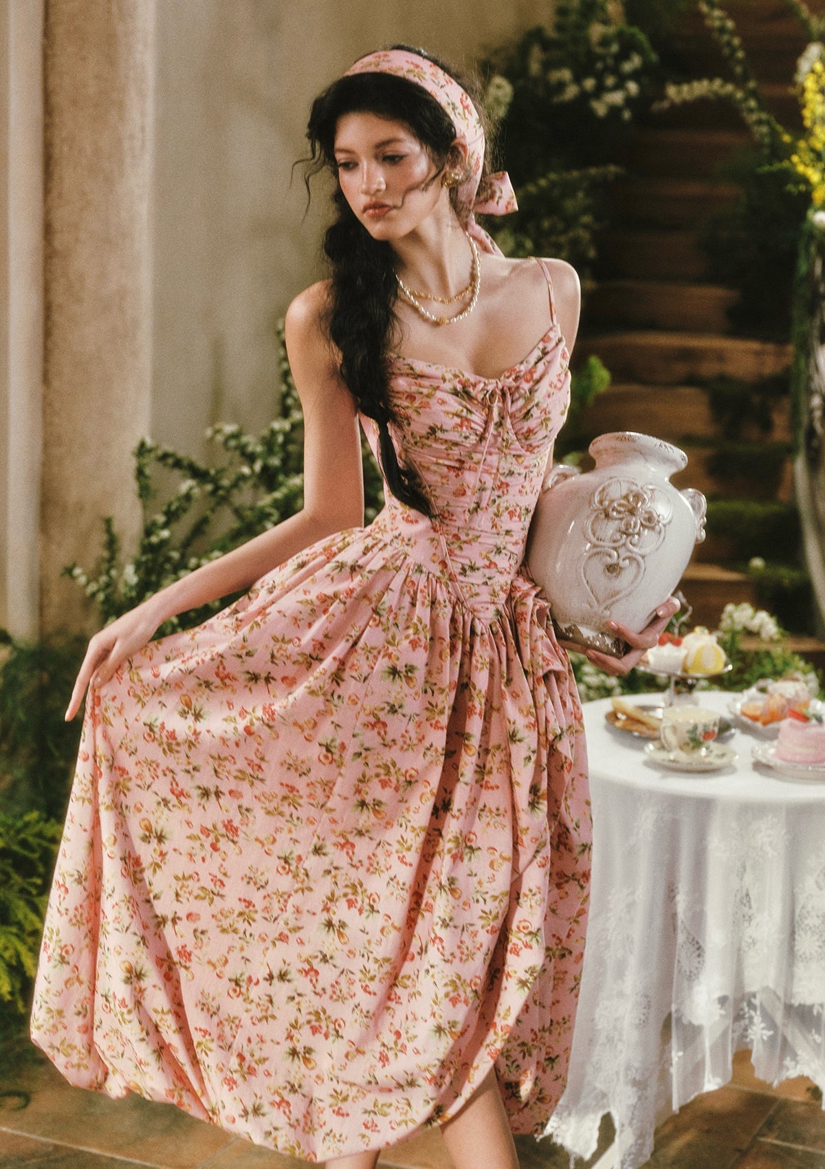 Floral Garden Sweet Tea Corset Dress