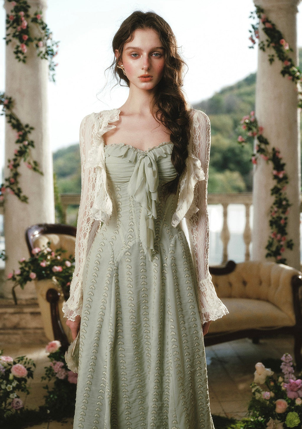 Green Bud Fairy Corset Dress