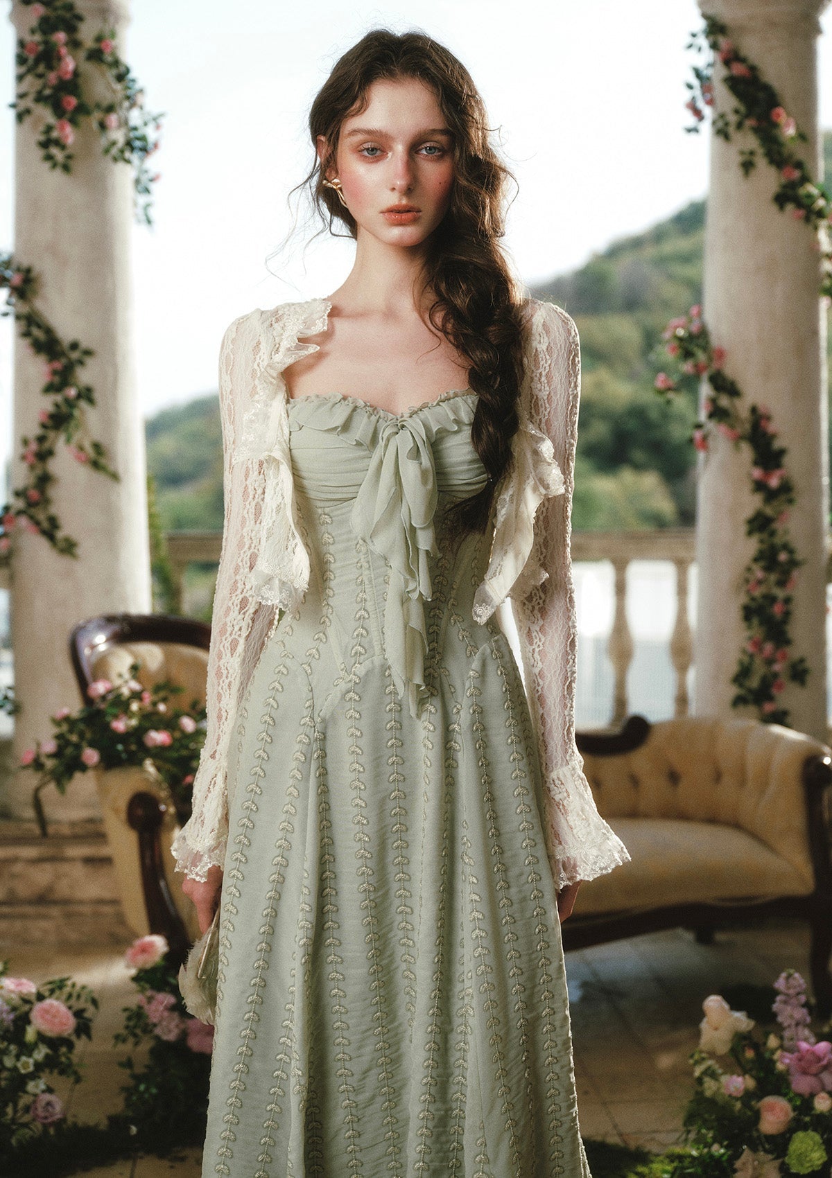 Green Bud Fairy Corset Dress