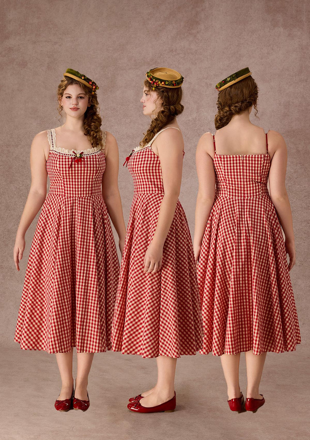 Curve&Plus Afternoon Berry Tea Dress