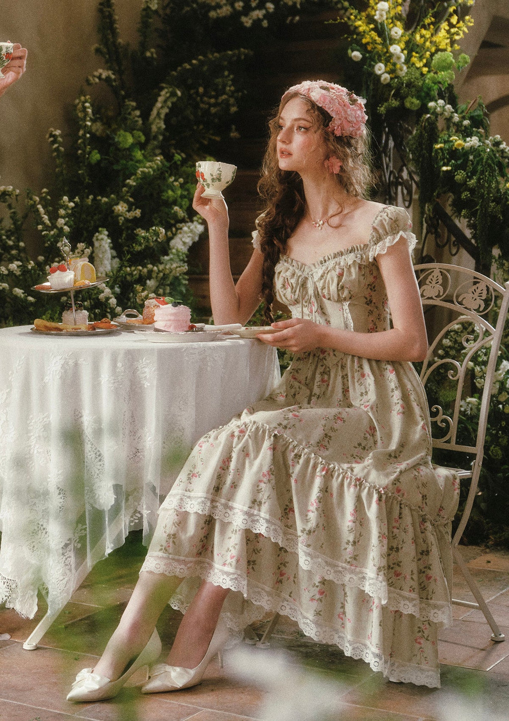 Meadow Vine Corset Dress (Long)