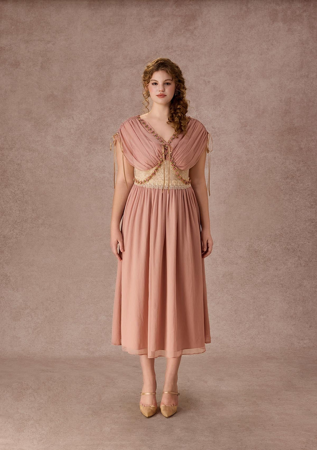 Curve&Plus Rose Olive Dress