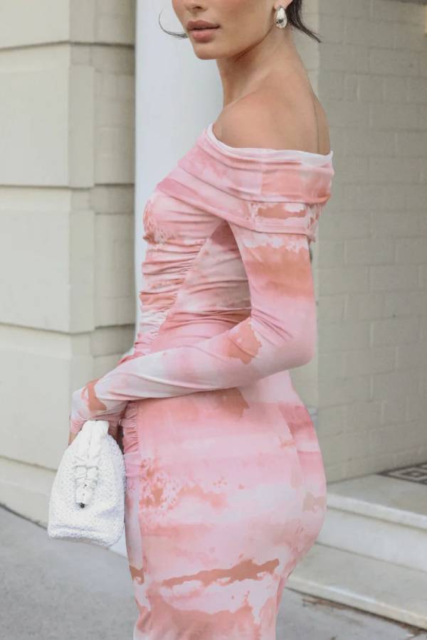 Audrey Dress-Pink