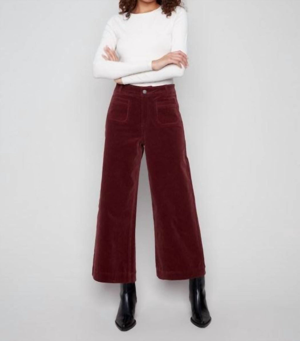Charlie B - Flare Corduroy Pants