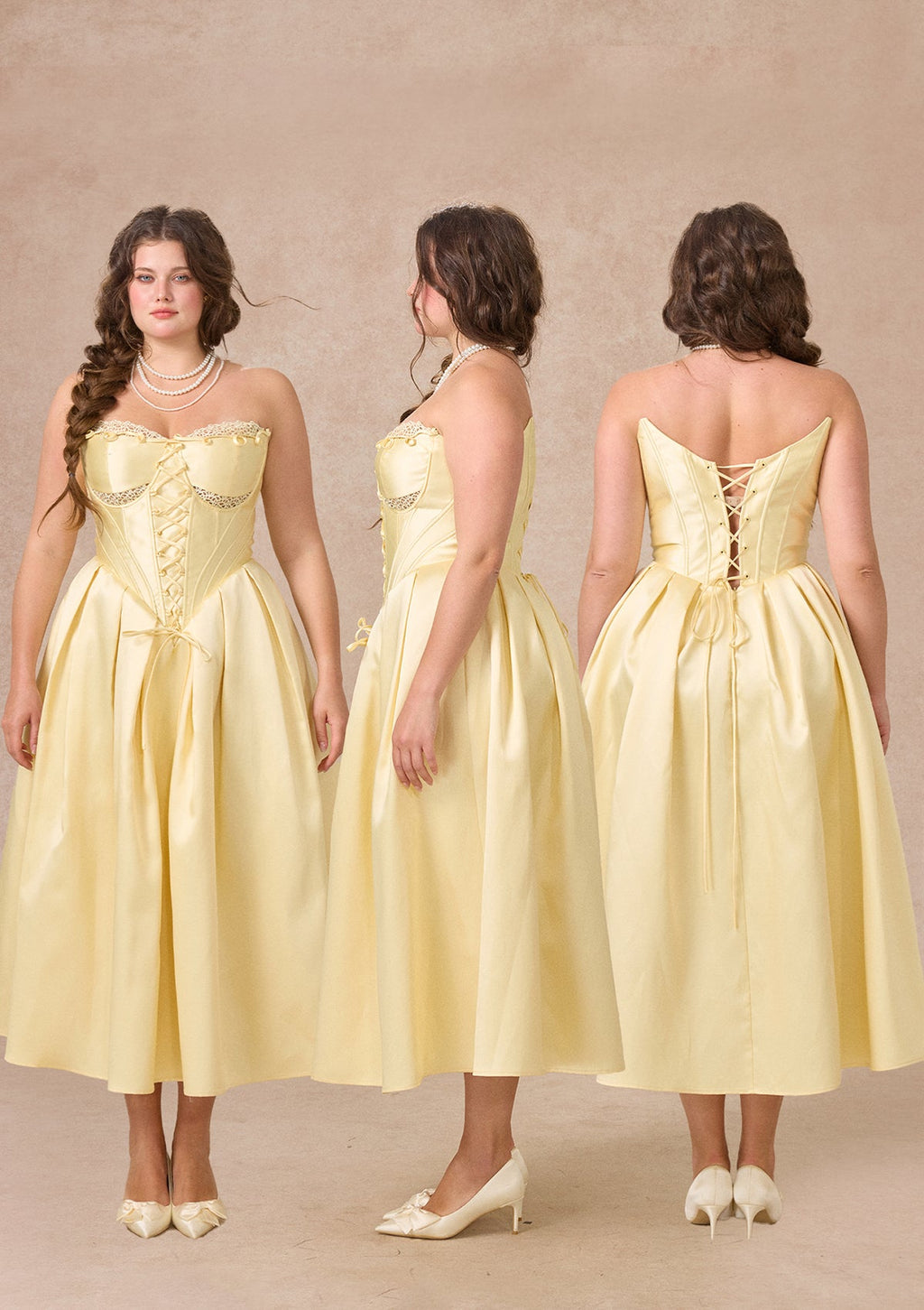 Curve&Plus Belle's Gilded Corset Dress