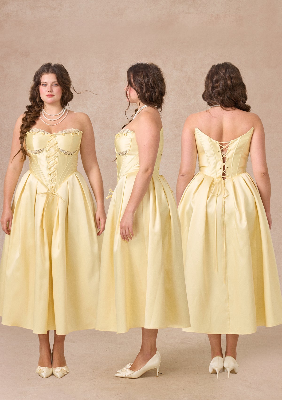 Curve&Plus Belle's Gilded Corset Dress