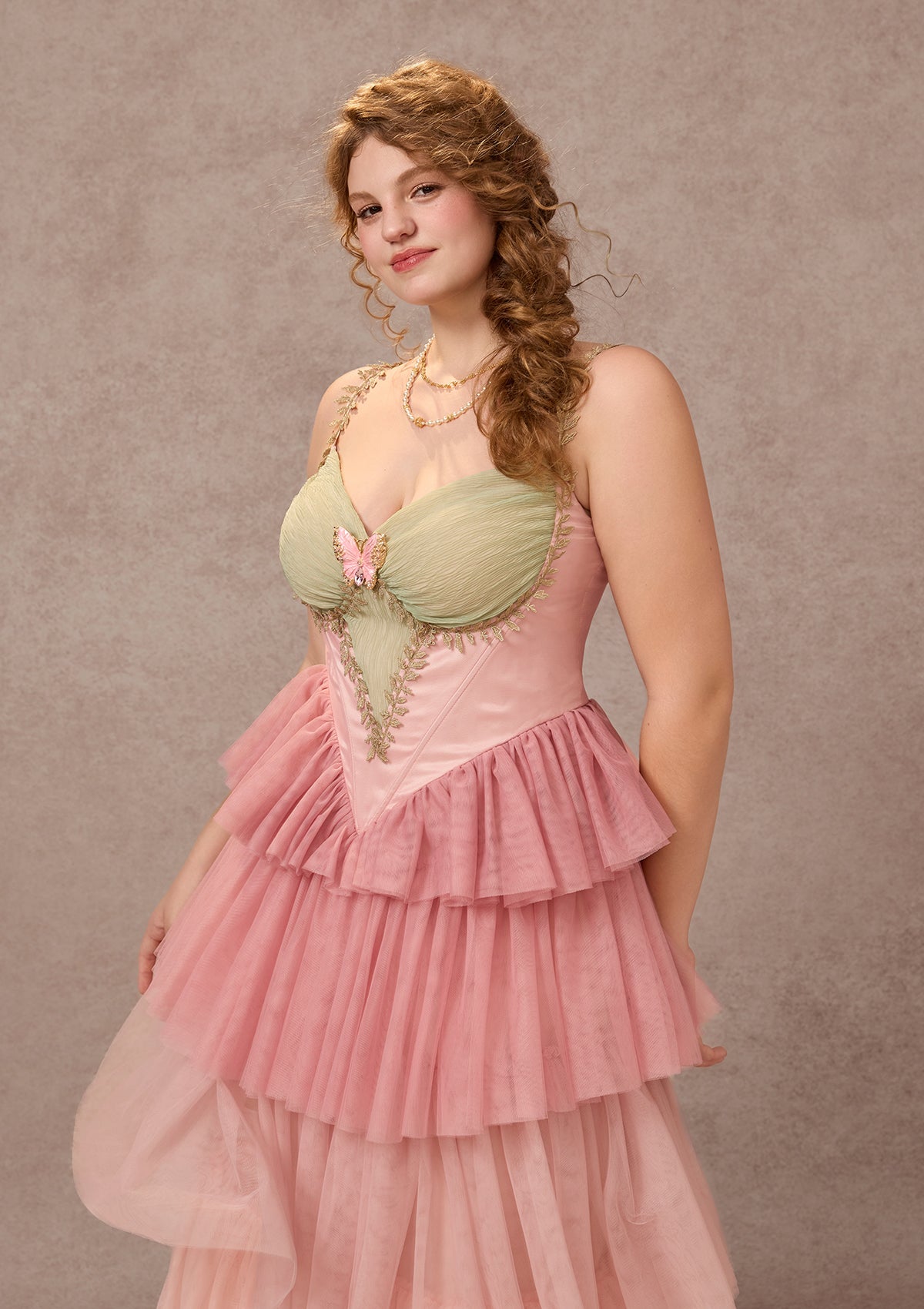 Curve&Plus Entwined in Bloom Corset Dress