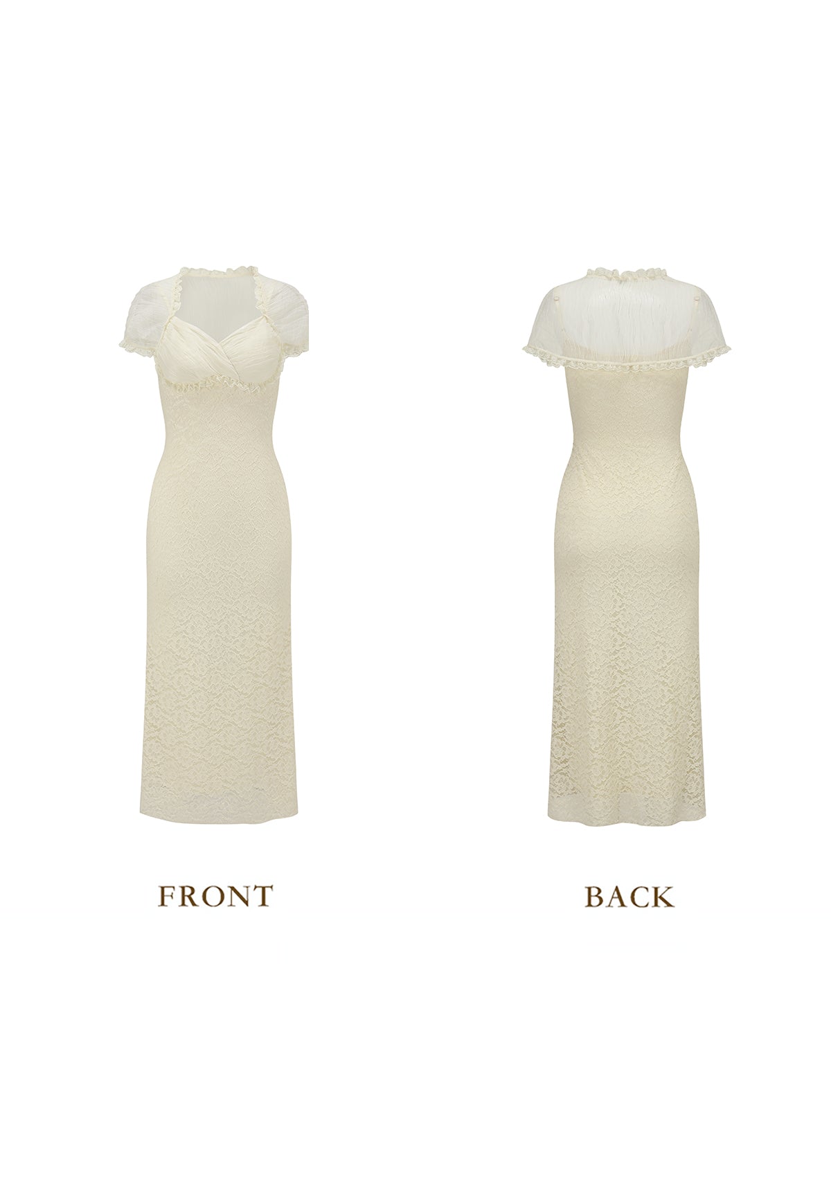 Cream Letter Dress