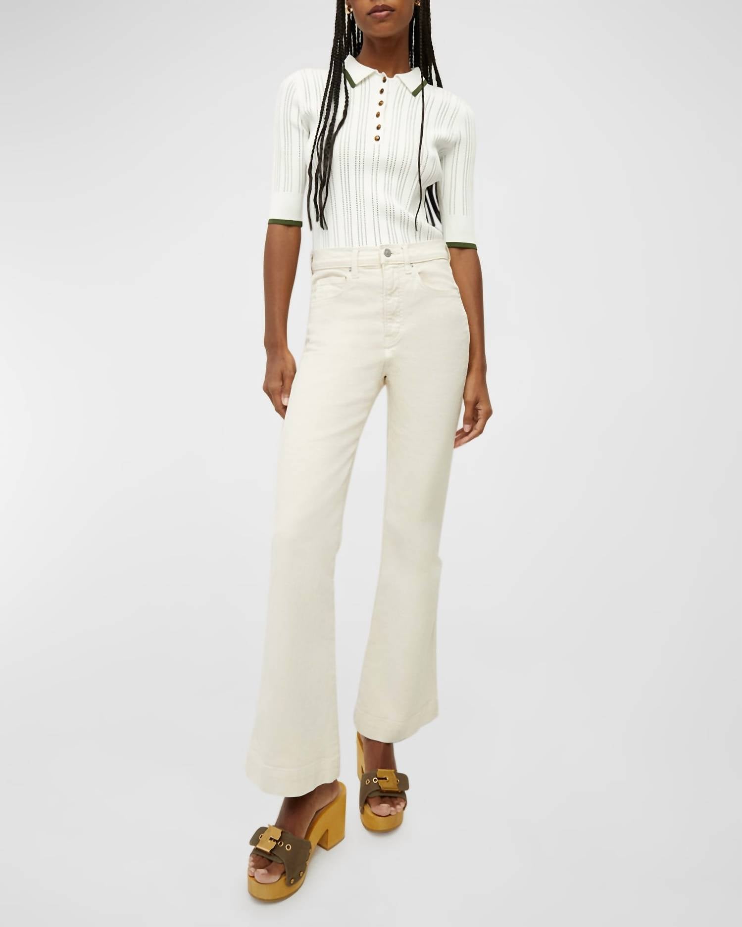 Veronica Beard - Carson High-rise Ankle Flare Jeans
