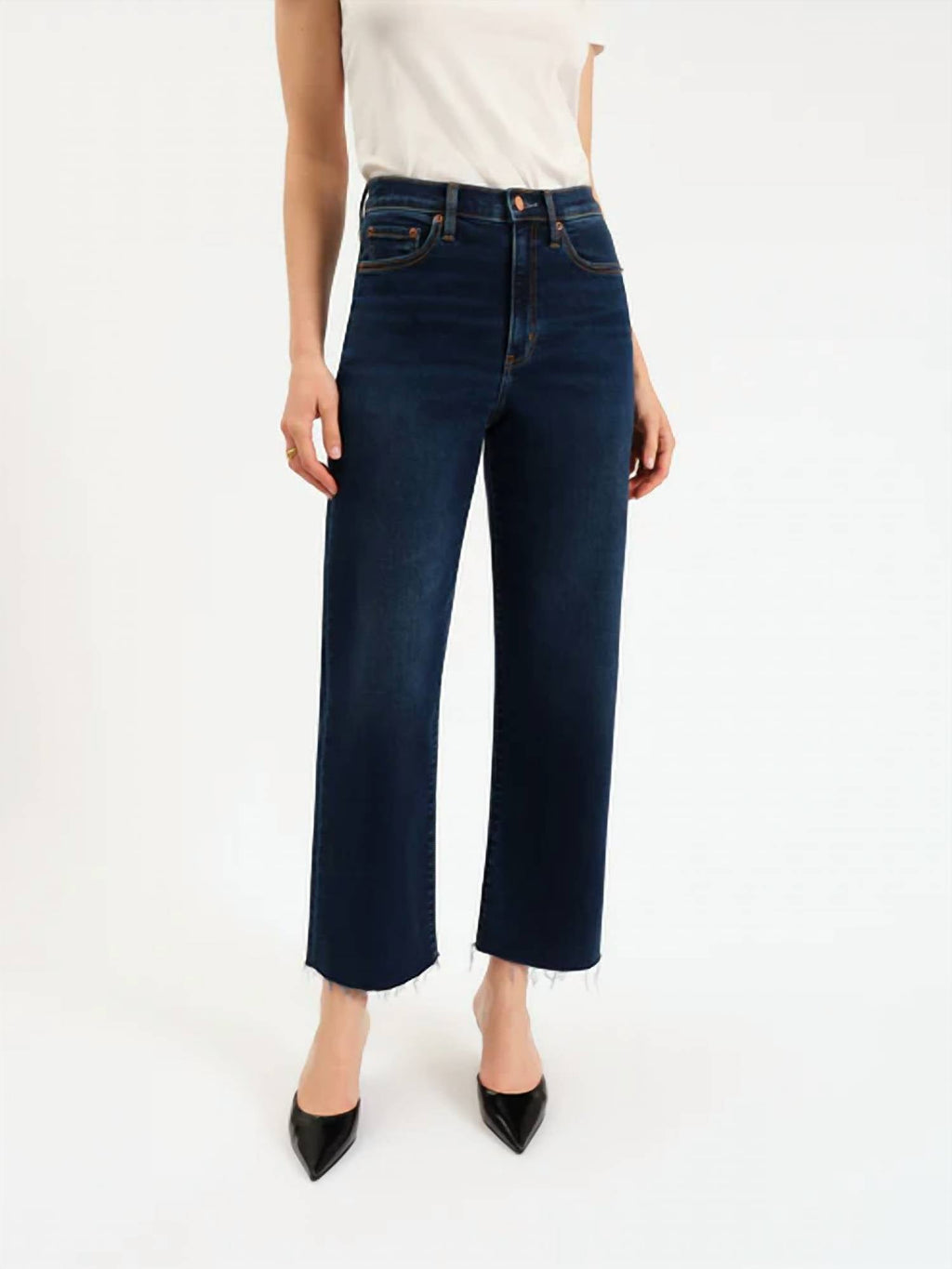 Daze - Pleaser High Rise Wide Ankle Jeans