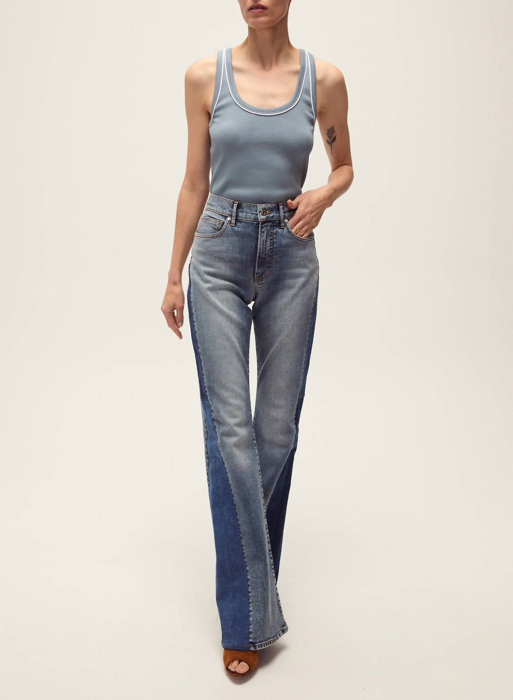 Veronica Beard - Beverly High Rise Skinny Flare Jeans