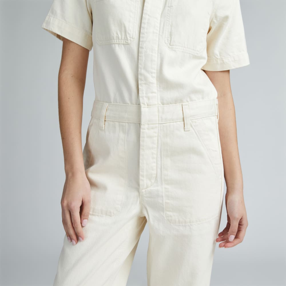 The Supersoft Jean Coverall | Seeded Ecru