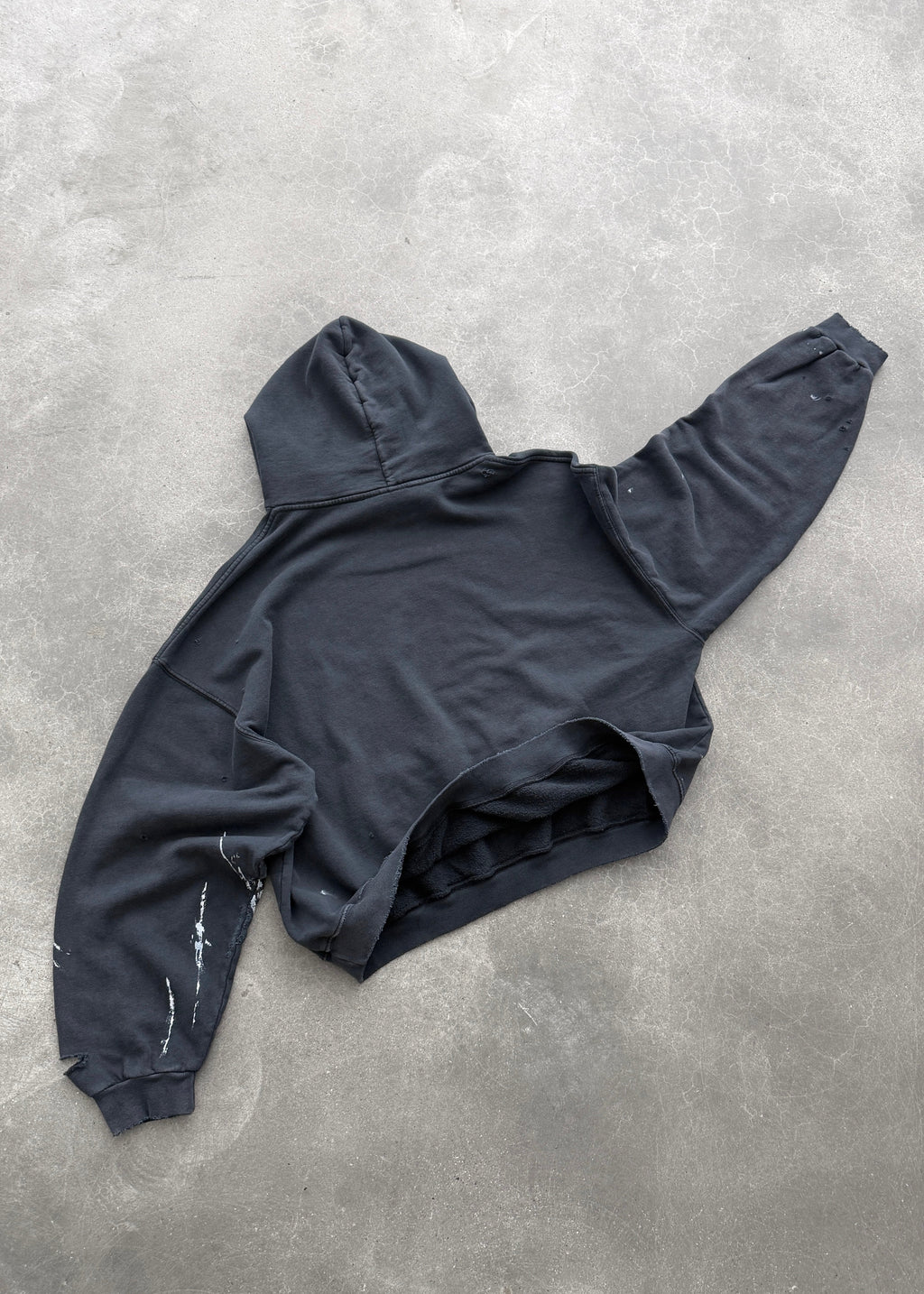 WATCH-PEEKER HOODIE - FADED BLACK