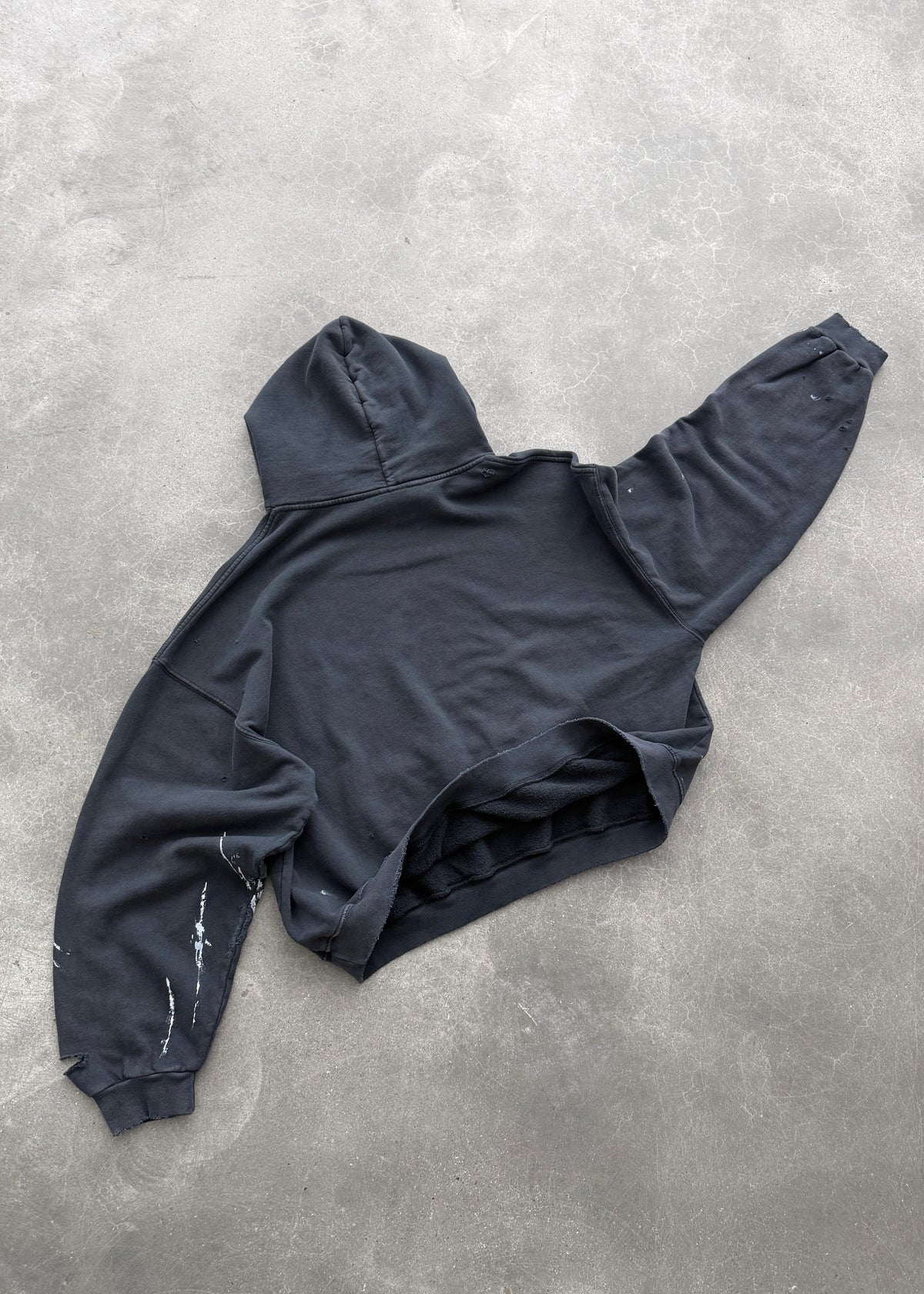 WATCH-PEEKER HOODIE - FADED BLACK
