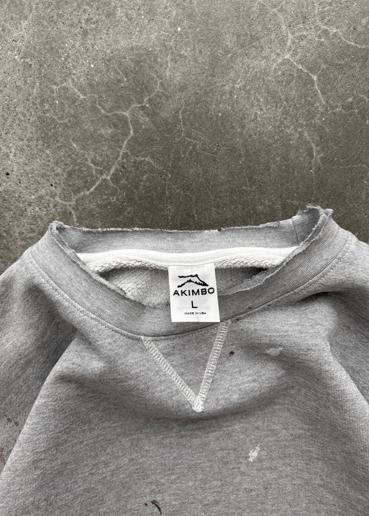 WATCH-PEEKER CREWNECK - HEATHER GREY