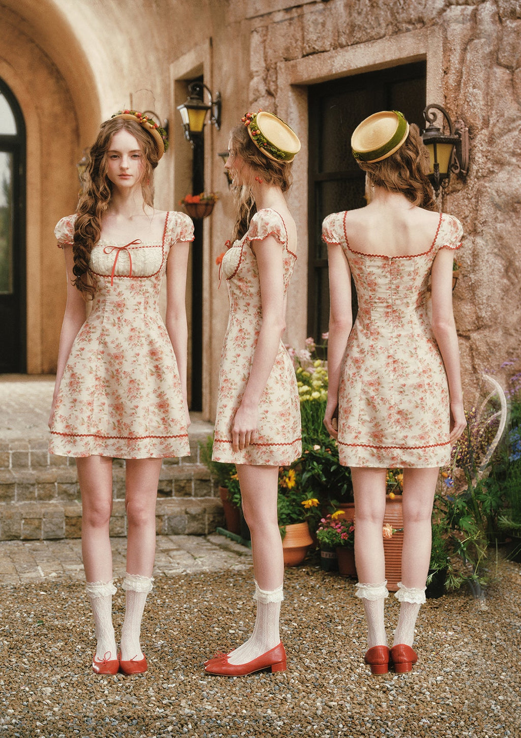 Crimson Berry Rose Dress