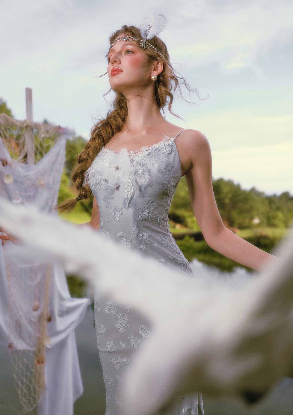 Swan In The Late Summer Dress