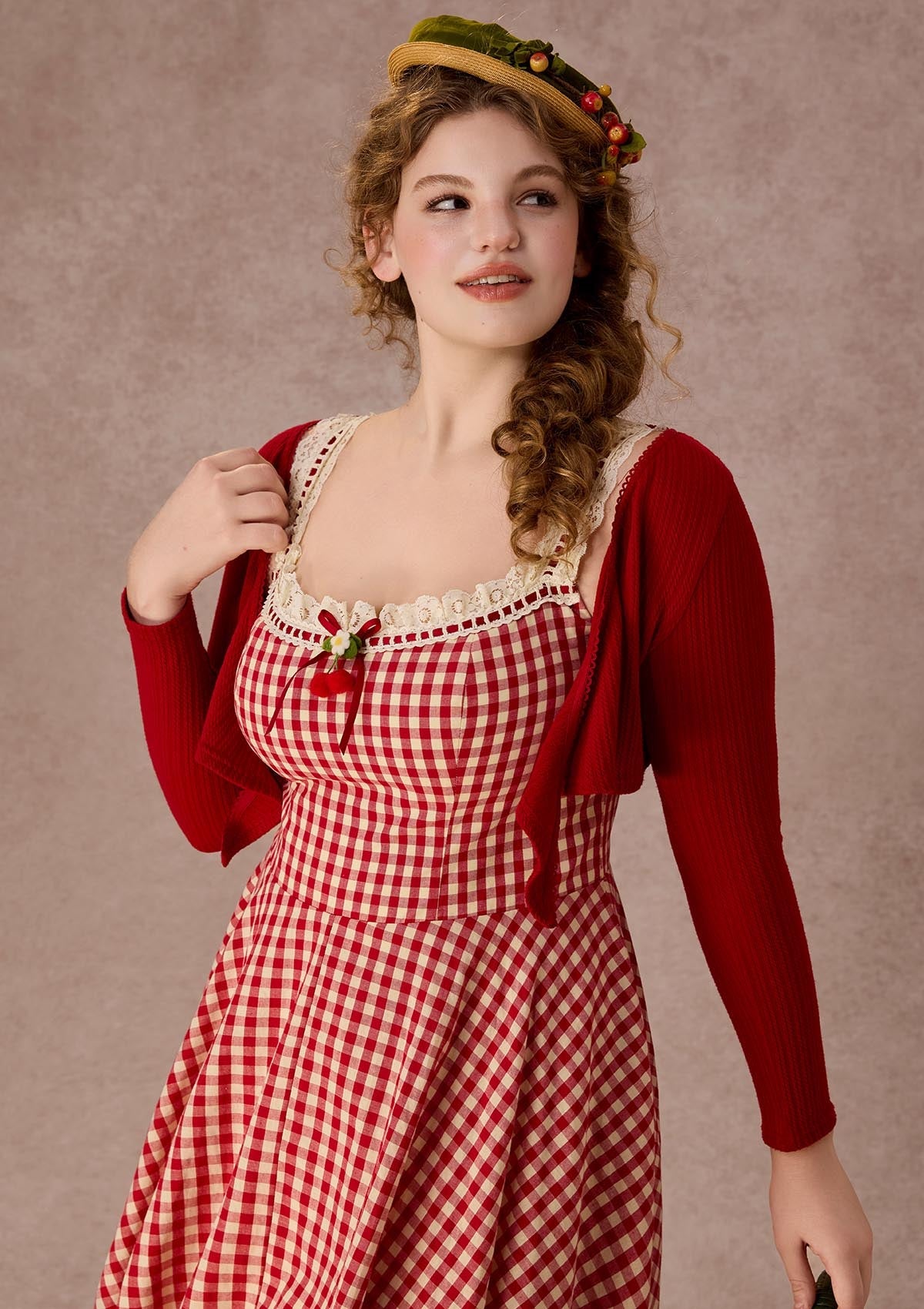 Curve&Plus Afternoon Berry Tea Dress