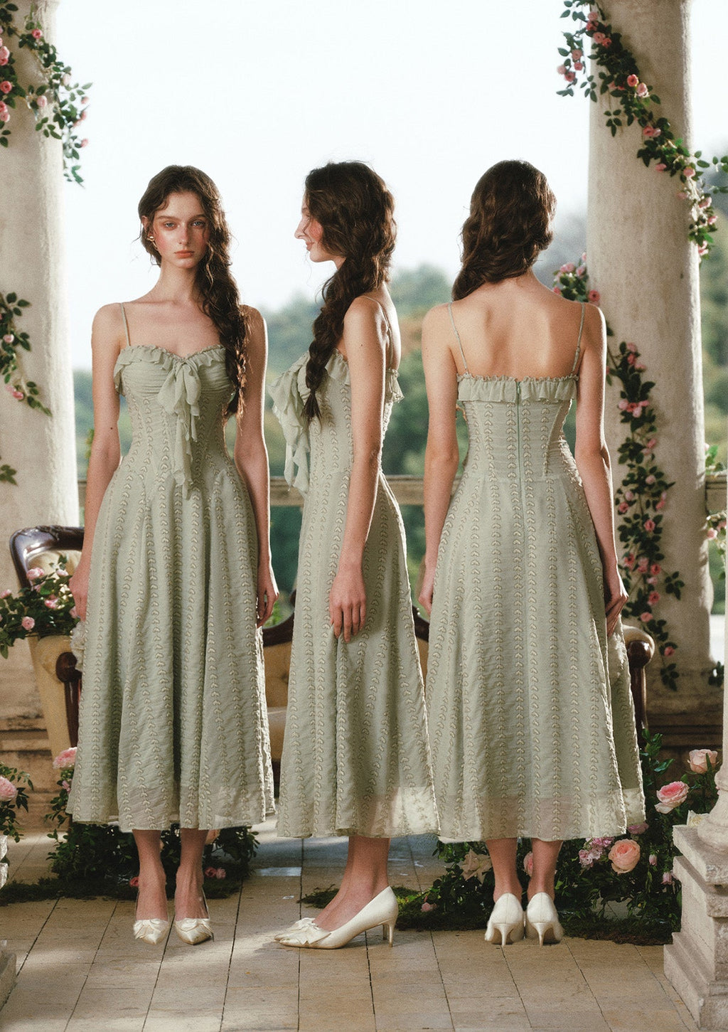 Green Bud Fairy Corset Dress