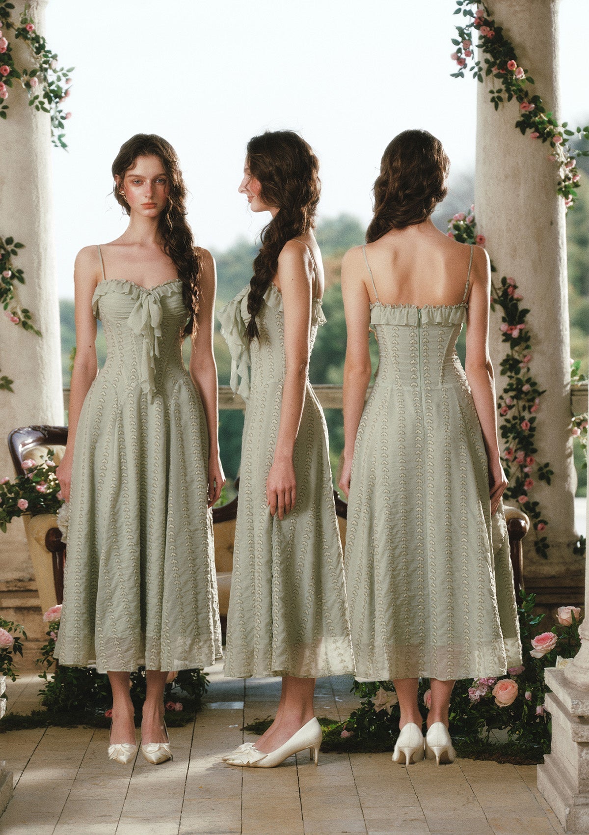 Green Bud Fairy Corset Dress
