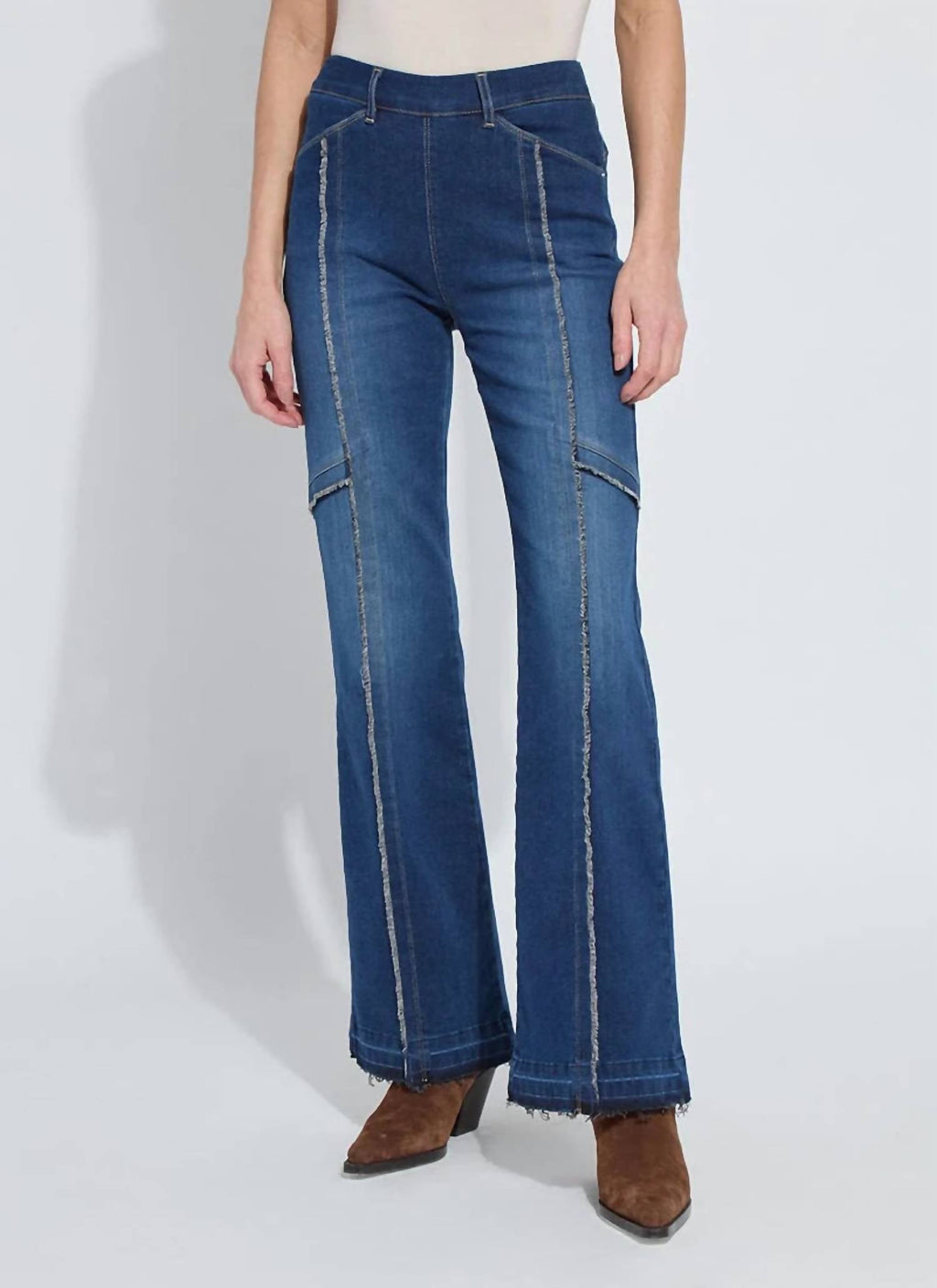 Lysse - Felicity Fringe Wide Leg Denim Trouser