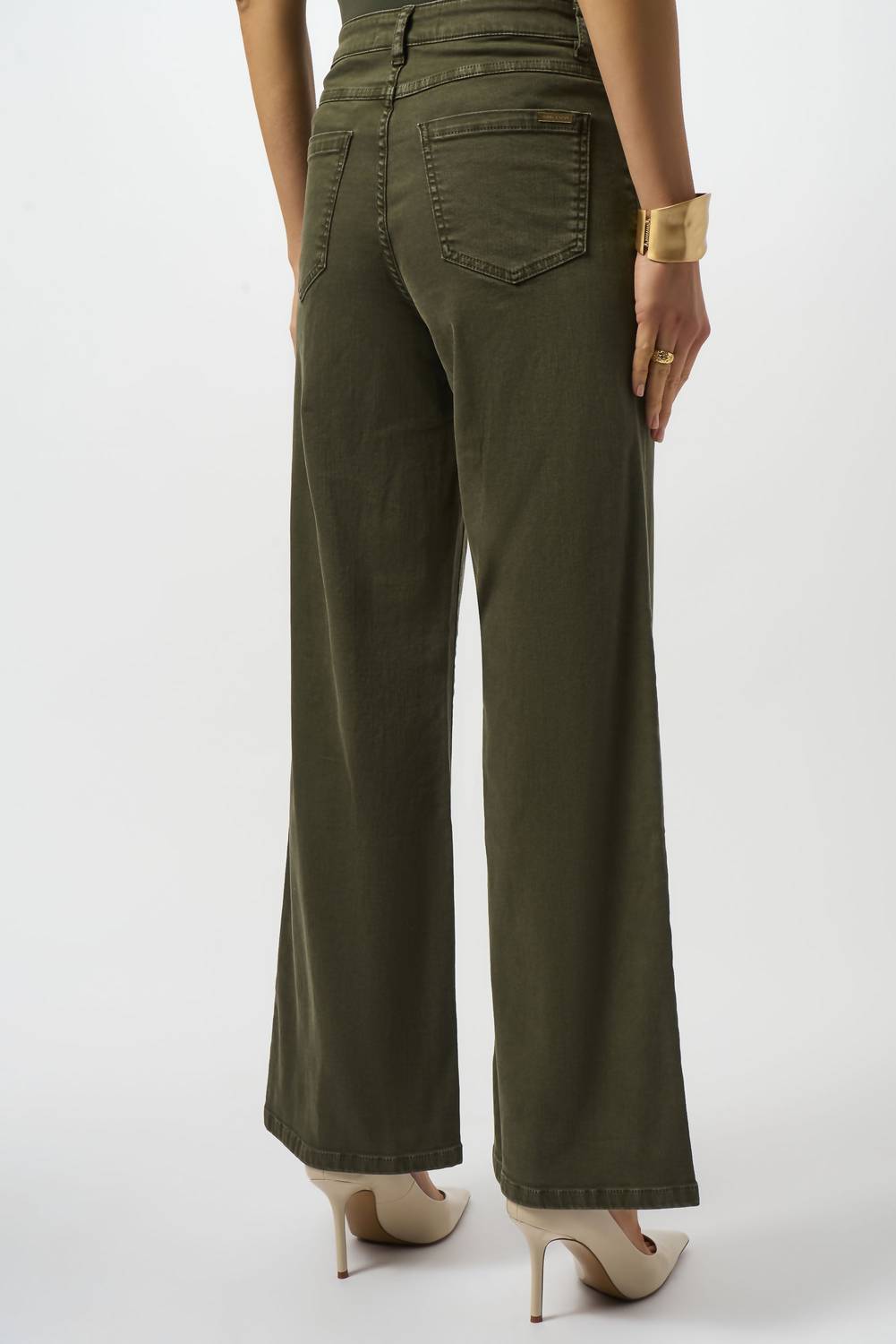 Joseph Ribkoff - Mid-rise Wide Leg Denim Jeans