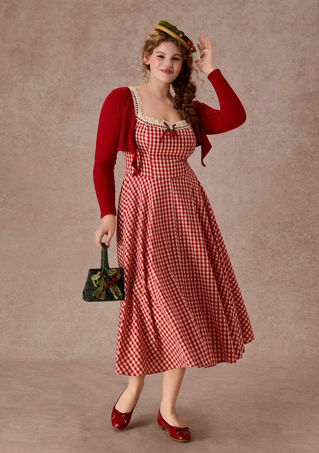 Curve&Plus Afternoon Berry Tea Dress