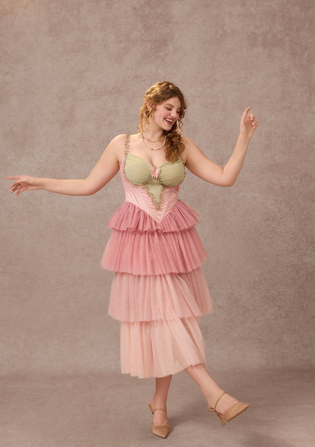 Curve&Plus Entwined in Bloom Corset Dress