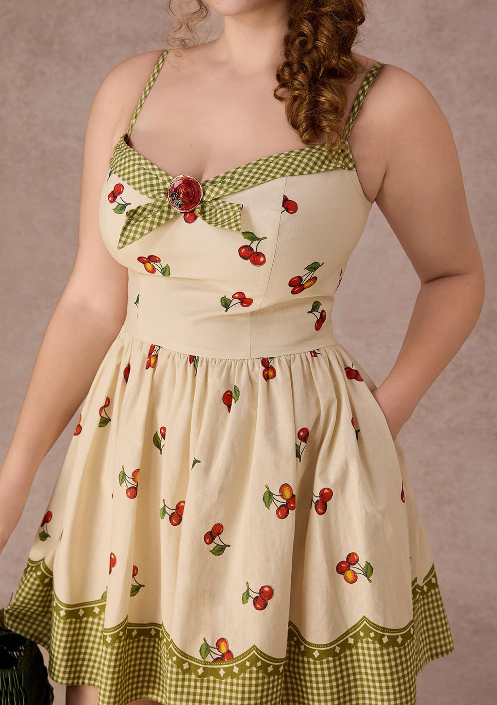 Curve&Plus Wild Cherry Dress(Short)