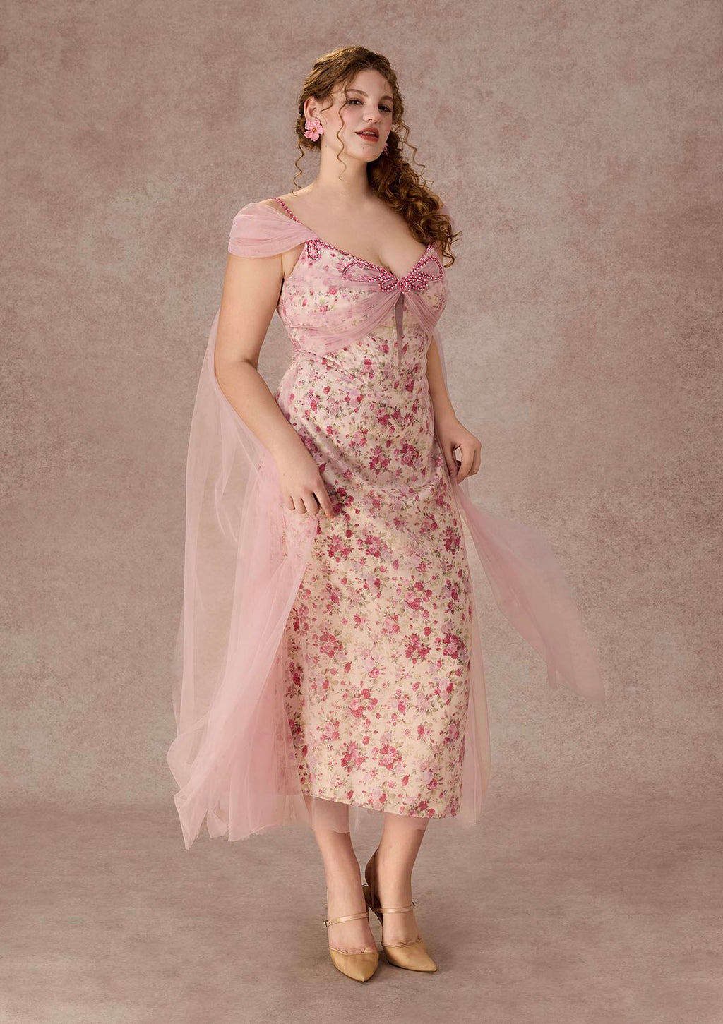 Curve&Plus Floral Disc Fairy Corset Dress