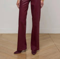 L'Agence - Clayton Coated Wide-leg Jean