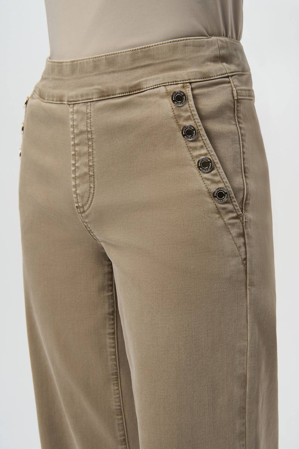 Joseph Ribkoff - Pull On Stretch Wide Leg Jeans