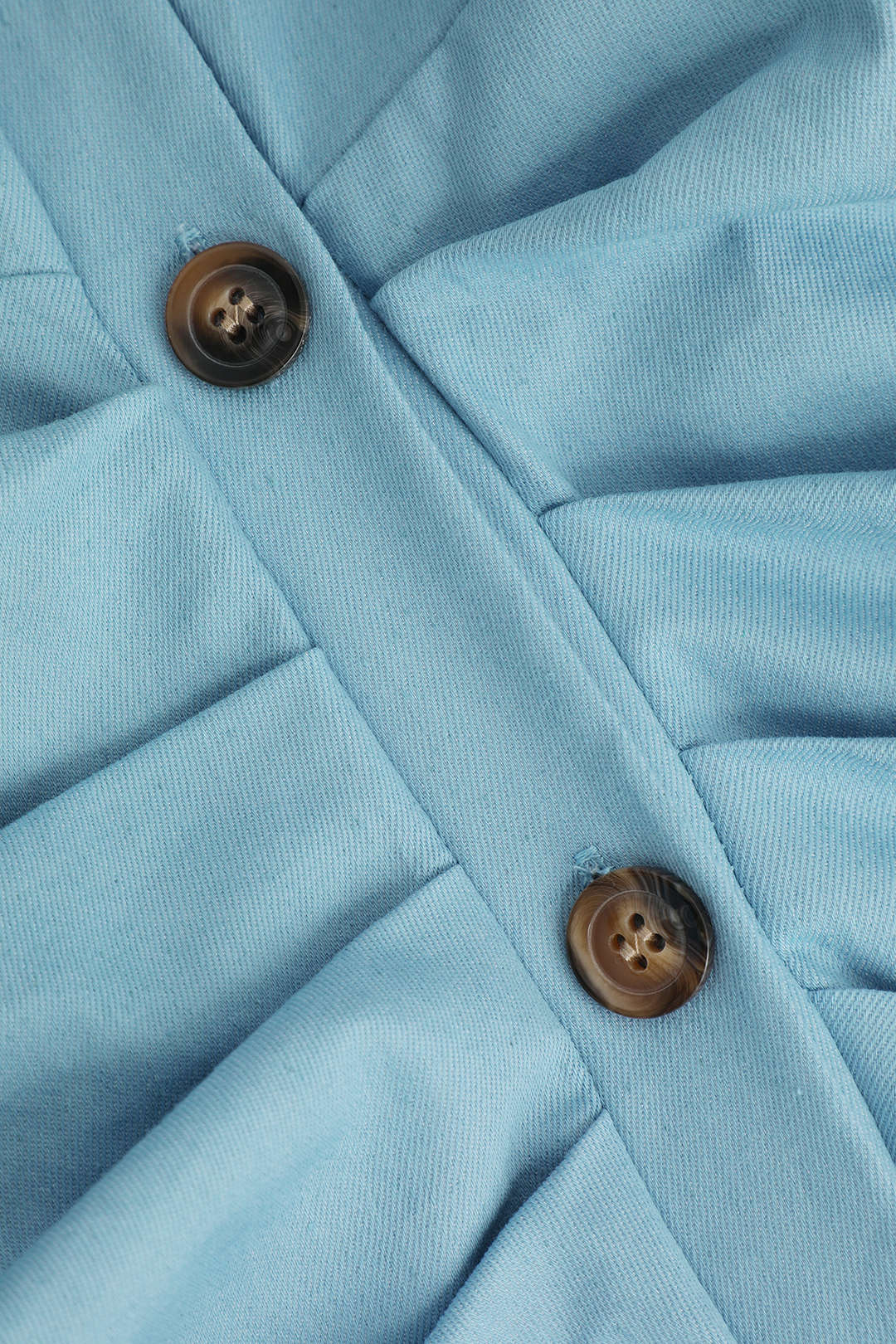 Pleated Waist Tie Midi Shirt Dress